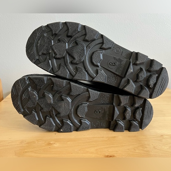 Servus Rubber Boots Mens 8 Women's 10 Black Rain Mud Snow Santa Boots USA Made - Picture 13 of 14